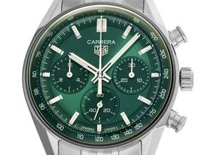 TAG Heuer Carrera Ref.CBS2115.BA0053 Year 2026 Full Set Unworn Carrera Chronograph Green Dial