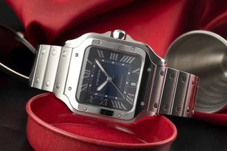 Thumbnail von Cartier Santos De Cartier Steel Automatic Men's Watch Ref. WSSA0071