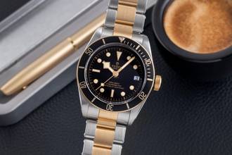 Tudor Black Bay S&G Steel / Gold Automatic Men's Watch Ref. 79733N B&P