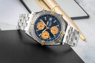 Thumbnail von Breitling Chronomat Chronograph Steel / Gold Automatic Men's Watch Ref. B13352 Box