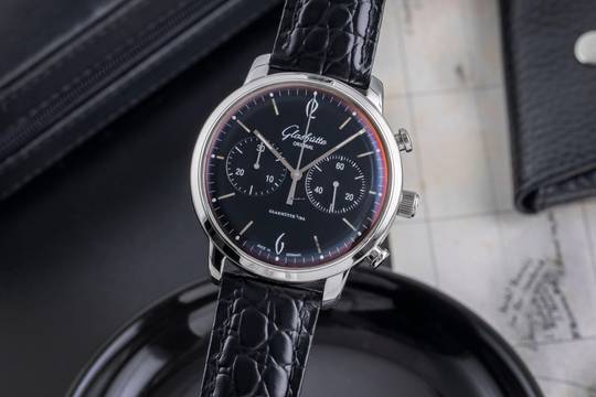  Glashütte Original Sixties Chronograph Senator Sixties Chronograph Ref 1-39-34-02-22-04 Papiere 2013 