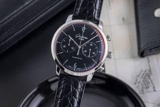 Glashütte Original Sixties Chronograph Senator Sixties Chronograph Ref 1-39-34-02-22-04 Papers 2013