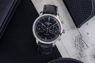 Thumbnail von Glashütte Original Sixties Chronograph Senator Sixties Chronograph Ref 1-39-34-02-22-04 Papers 2013