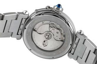 Thumbnail von Cartier Pasha XL Automatic Night & Day Stainless Steel Men's Watch Ref. W31093M7