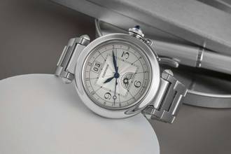 Thumbnail von Cartier Pasha XL Automatic Night & Day Stainless Steel Men's Watch Ref. W31093M7