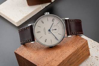 Thumbnail von NOMOS Tangente Steel Manual Wind Men's Watch Lävograph Limited Box & Papers 2005