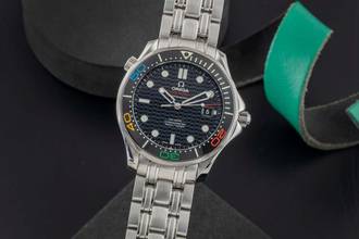 Omega Seamaster Diver 300 M Rio Steel Automatic Men's Watch 522.30.41.20.01.001 B&P