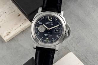 Panerai Luminor Marina Automatic stainless steel automatic men's watch Ref. PAM00086 papers 2001