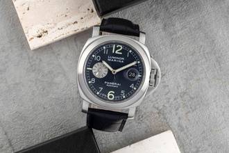 Thumbnail von Panerai Luminor Marina Automatic stainless steel automatic men's watch Ref. PAM00086 papers 2001