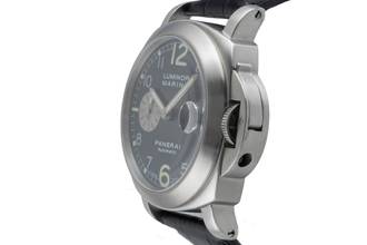 Thumbnail von Panerai Luminor Marina Automatic stainless steel automatic men's watch Ref. PAM00086 papers 2001