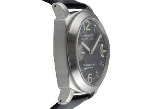 Thumbnail von Panerai Luminor Marina Automatic stainless steel automatic men's watch Ref. PAM00086 papers 2001