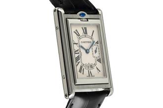 Thumbnail von Cartier Tank Basculante XL Steel Quartz Men's Watch Ref. W1016055 Box Classic