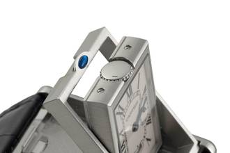 Thumbnail von Cartier Tank Basculante XL Steel Quartz Men's Watch Ref. W1016055 Box Classic