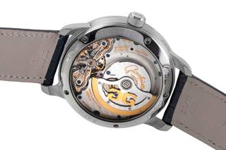 Thumbnail von Glashütte Original PanoMaticLunar Steel Automatic Men's Watch Ref 1-90-02-42-32-01 Papers