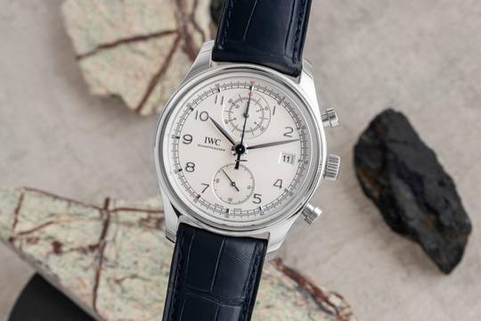  IWC Portugieser Chronograph Classic Chronograph Automatik Stahl Ref. IW390403 Papiere 2014 