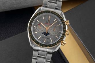 Omega Speedmaster Chronograph Steel / Gold Automatic Ref 304.23.44.52.06.001 B&P