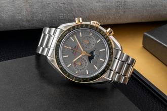Thumbnail von Omega Speedmaster Chronograph Steel / Gold Automatic Ref 304.23.44.52.06.001 B&P