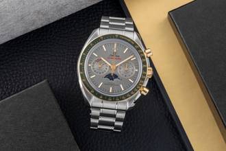 Thumbnail von Omega Speedmaster Chronograph Steel / Gold Automatic Ref 304.23.44.52.06.001 B&P
