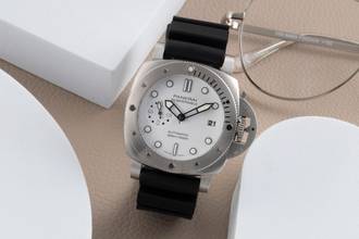 Thumbnail von Panerai Submersible stainless steel automatic men's watch Ref. PAM01223 B&P 2021