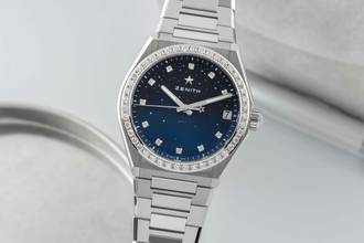 Zenith Defy Midnight Steel Automatic Ladies' Watch Ref.16.9200.670/01.MI001 B&P