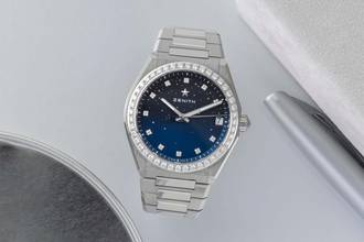 Thumbnail von Zenith Defy Midnight Steel Automatic Ladies' Watch Ref.16.9200.670/01.MI001 B&P