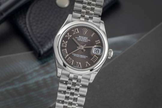  Rolex Datejust 31 Grey Roman Dial Automatik Damenuhr Oyster Perpetual Ref 278240 