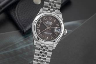 Rolex Datejust 31 Grey Roman Dial Automatic Ladies' Watch Oyster Perpetual Ref 278240