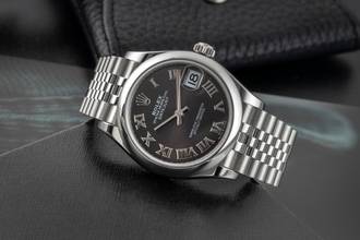 Thumbnail von Rolex Datejust 31 Grey Roman Dial Automatik Damenuhr Oyster Perpetual Ref 278240