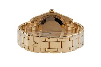 Thumbnail von Rolex Datejust 18k Gold Automatik Damenuhr Ref. 81208 Papiere 2005
