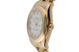 Thumbnail von Rolex Datejust 18k Gold Automatik Damenuhr Ref. 81208 Papiere 2005