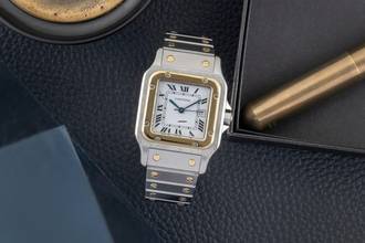 Thumbnail von Cartier Santos Stahl / Gold Automatik Herrenuhr Ref. 81036288 2961 Klassiker