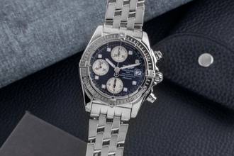Breitling Chrono Cockpit Chronograph Steel Automatic Men's Watch Ref. A13357