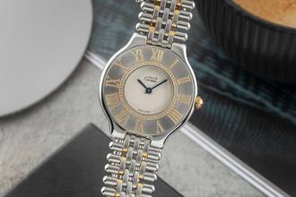 Cartier 21 Must de Cartier XL Steel / Gold-plated Quartz Classic