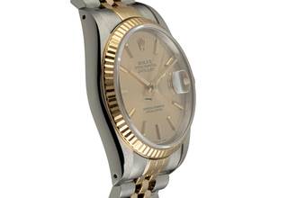 Thumbnail von Rolex Datejust 36 Gold Dial Stahl / Gold Automatik Herrenuhr Ref 16233 B&P 1990