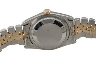 Thumbnail von Rolex Datejust 36 Gold Dial Stahl / Gold Automatik Herrenuhr Ref 16233 B&P 1990