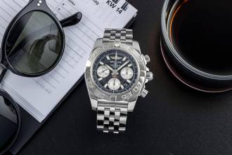 Breitling Chronomat 41 B01 41 Chronograph Steel Automatic Ref. AB0140 B&P 2012