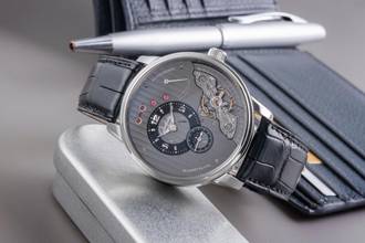 Thumbnail von Glashütte Original PanoInverse XL Steel Manual Wind Men's Ref. 1-66-06-04-22-62 B&P 2017