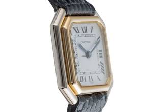 Thumbnail von Cartier Ceinture Stahl / Gold Handaufzug Damenuhr Ref. 7821