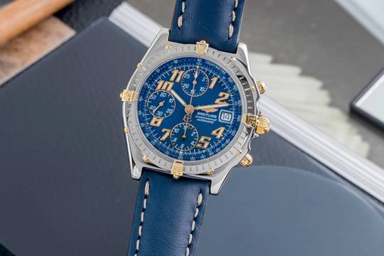  Breitling Chronomat Chronograph Stahl / Gold Automatik Herrenuhr Ref. B13050.1 