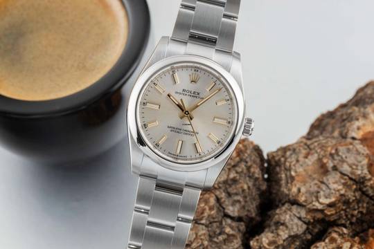  Rolex Oyster Perpetual 34 Automatik Edelstahl Ref 124200 Box & Papiere 2021 