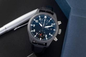Thumbnail von IWC Pilot's Watch Chronograph Top Gun Pilot Top Gun Ceramic Automatic Men's Watch Ref. IW389001 B&P