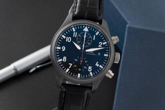Thumbnail von IWC Pilot's Watch Chronograph Top Gun Pilot Top Gun Ceramic Automatic Men's Watch Ref. IW389001 B&P