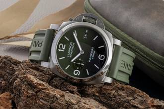 Thumbnail von Panerai Luminor Marina Automatic Verde Smeraldo Steel Automatic Ref. PAM01356 B&P 2022