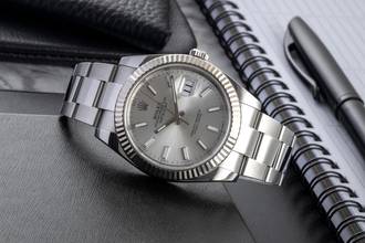 Thumbnail von Rolex Datejust 41 Silver Dial Stahl / Weissgold Automatik Herren Ref. 126334 Box