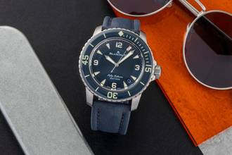 Thumbnail von Blancpain Fifty Fathoms 45 Automatic Titanium Ref. 5015-12B40-O52A Box NP. 18200€