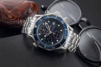 Thumbnail von Omega Seamaster Diver 300 M Chronograph Steel Automatic Ref. 2225.80.00 Papers