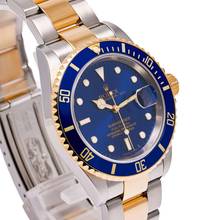 Thumbnail von Rolex Submariner Date 40 Steel/Gold Blue – 16613 – like NEW – 08/2005 Full Set Lc100