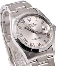 Thumbnail von Rolex Datejust 36 Silver Roman Dial – 16200 – like NEW – 12/2003 Full Set Lc100