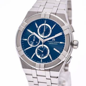  Maurice Lacroix AIKON Chronograph Lacroix 42 – AI1118-SS002-330-1 – NEW & Unworn – 05/2026 Full Set 