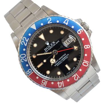  Rolex GMT-Master 16750 Tritium dial Full Set 